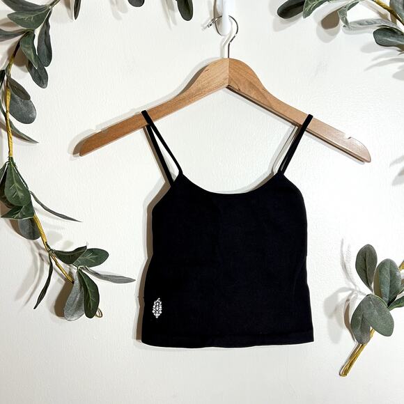 Intimately Free People Black Cropped Tank LAST CALL - Picture 1 of 4